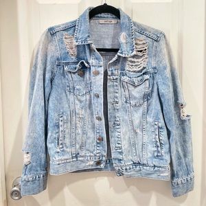 Distressed Denim Jacket